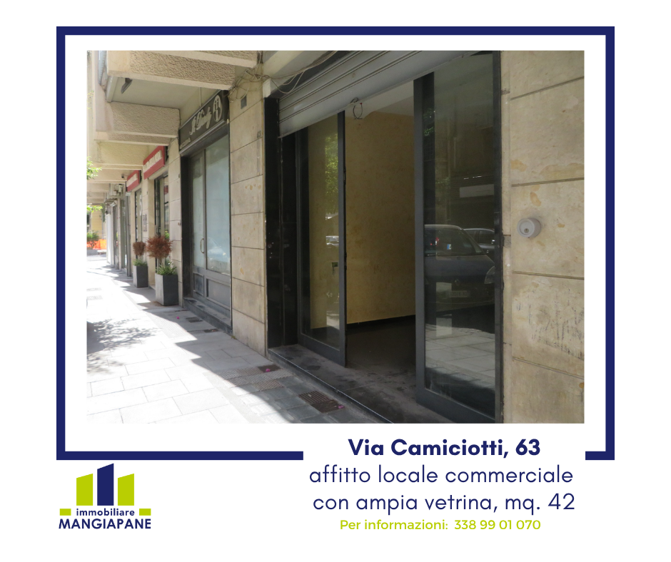 Via Camiciotti | locale commerciale mq. 42